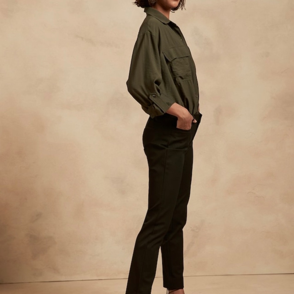 Banana Republic Sloan ankle pant // size 12 black unworn